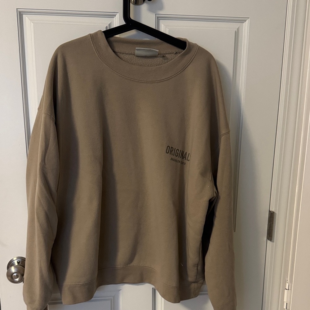 Brooklyn Cloth Men's Crewneck Sweatshirt - Tan